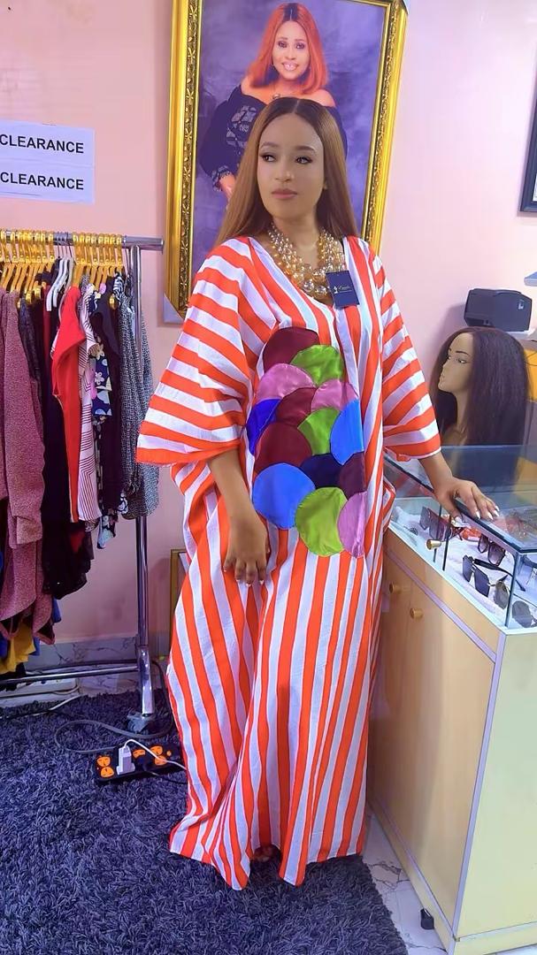 Gorgeous Stripe Boubou Gown