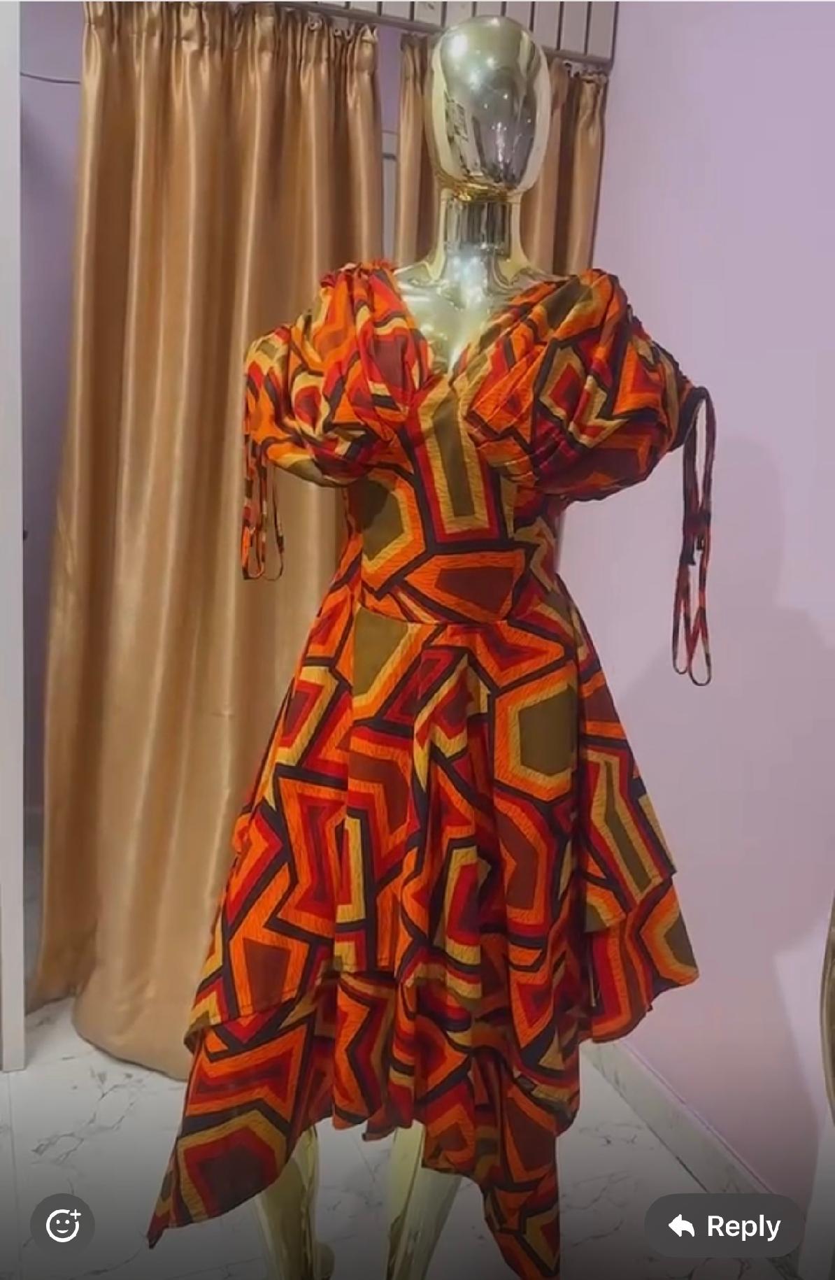Ankara Midi Dress