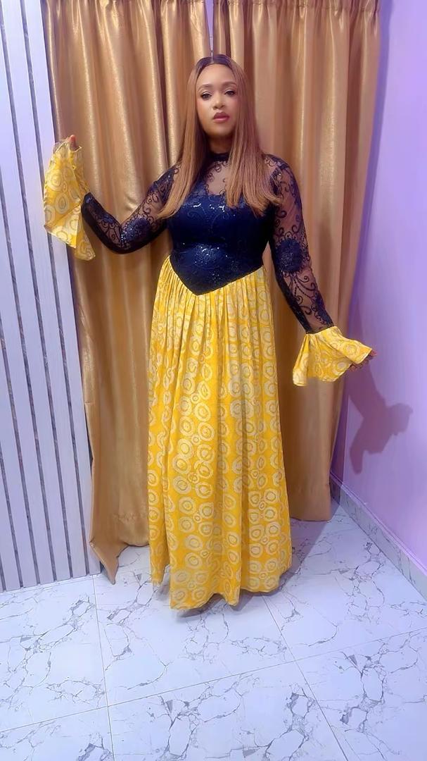 Confident Adire Lacy Dress